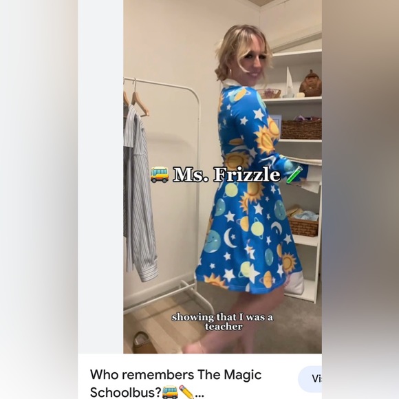 COPY - Ms Frizzle XLCostume Dress. Looks like The Magic School Bus Teachers… - Picture 7 of 9